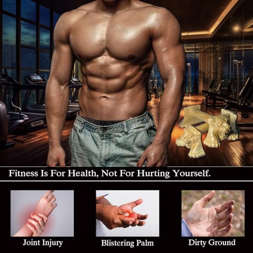 Tiger Power,Wood Pushup Bars Non-Slip Base Exercise Home.