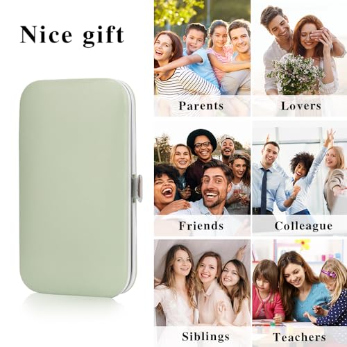 Stocking Stuffers: 8 in 1 Nail Care Kit - Travel Nail Clippers, Manicure Set for Women, Men, Teens & More