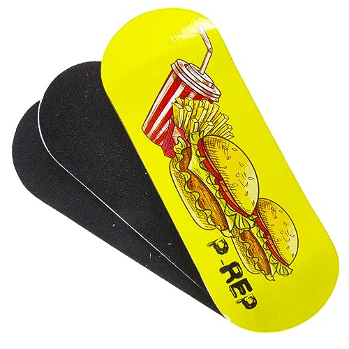 P-REP V2 Performance Complete Wooden Fingerboard 34mm - Cheeseburger Cheeseburger - color: Cheeseburger Cheeseburger