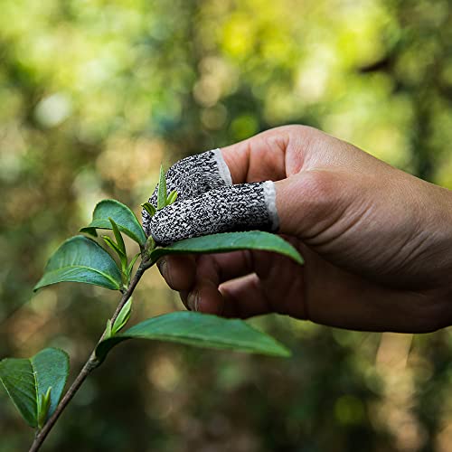 40 pcs Anti-Cut Fingertips Finger Cots Cut Resistant Protector Guards, Non-Slip Cut-Resistant Thumb Finger Protection Cots for Cutting Sewing Kitchen Working Sculpturing Gardening, 1 Size Fit All - size: 40 Pack