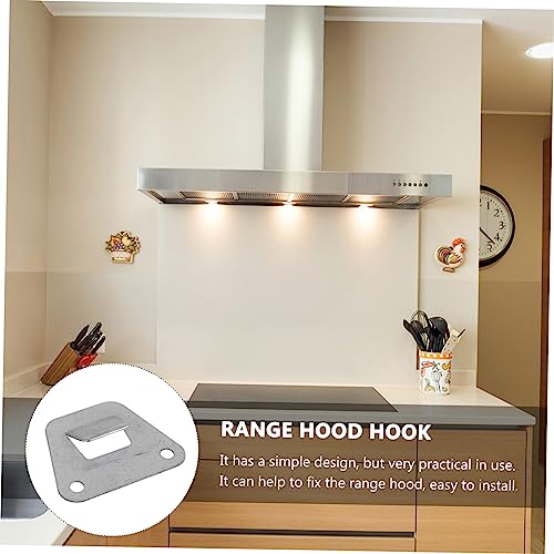 Housoutil 10-Pack Stainless Steel Range Hood Hanging Plate Kitchenware Rack Easy Install Accessories