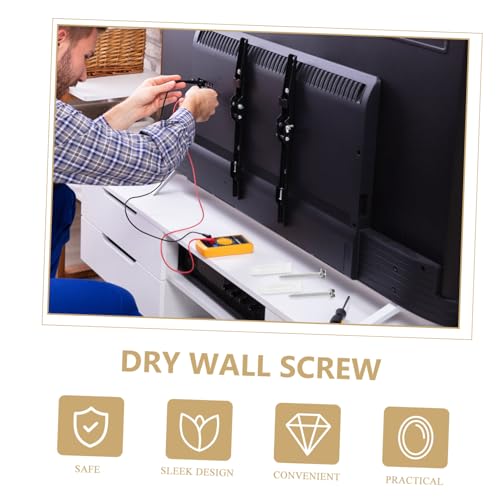 10Sets Mounting Hardware Kit with Concrete Wall Anchors and Screws for Easy Installation Reliable Support for Stands and Drywall Applications