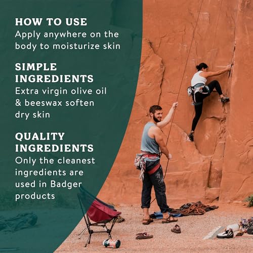 Badger Balm Unscented, 100% Organic Olive Oil & Beeswax, Fragrance Free Hand Cream, Long Lasting Sensitive Skin Moisturizer, 2 oz Tin, 2-Pack - size: 2 Ounce (Pack of 2)