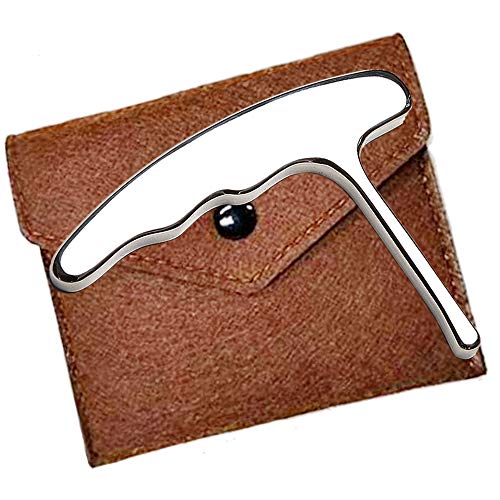 Stainless Steel Trigger Point Massage Tool-Deep Tissue Massage- Reflexology Acupressure Massage Tools for Myofascial Release Relief Pain | Ergonomic stainless steel pressure arm targets muscle knots and hard-to-reach areas with less hand strain