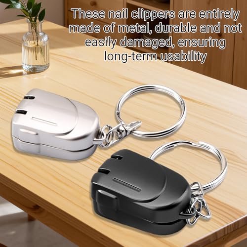 Folding Nail Clipper Mini Backpack Travel - 1 Pc Stainless Steel Keychain, Daily Carry Accessory