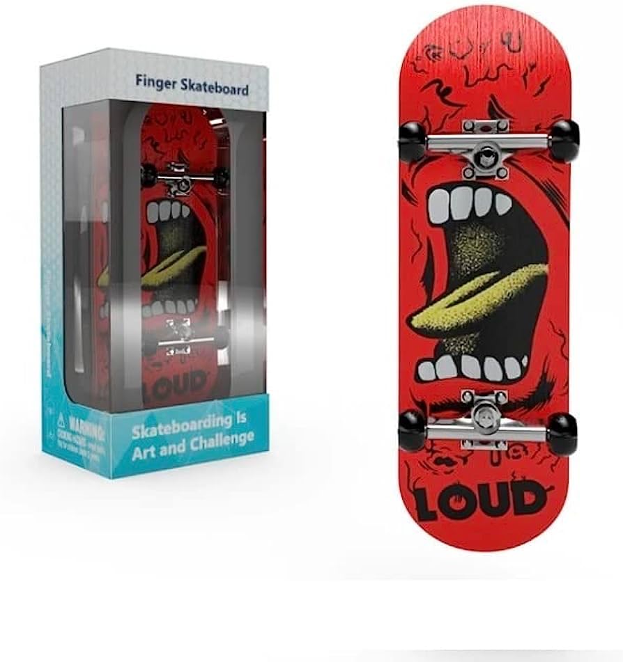 Lently Wood Fingerboards, Mini Fingerboards, 99mmL*29mmW (Big Mouth Cute Dragon) (Angry Shouts) - color: Angry Shouts
