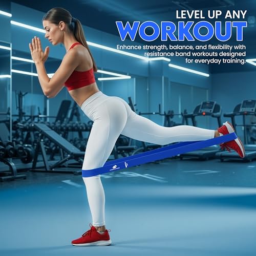 Utopia Fitness Loop Resistance Bands for Working Out Set of 5, Resistance Loop Bands for Exercise Stretching Strength Training, Home Gym Equipment Pilates Yoga Leg Glute Arm Workout Kit for Women Men
