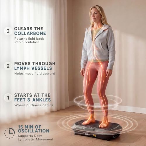 Lifepro Waver Vibration Plate Exercise Machine with 99 Speeds & 10 Presets | Resistance Bands, Non-Slip Surface, 330 lbs Capacity — Vibration Plate for Lymphatic Drainage, Body Toning, Full-Body Workout - color: Gray