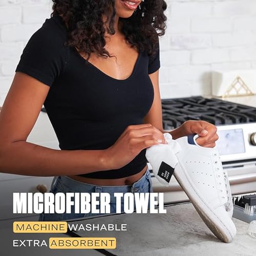 RESHOEVN8R Shoe Cleaner Kit - Sneakers, Mesh, Canvas, Suede, Knit, Leather | Cleaning kit solution for sneakers, mesh, canvas, suede, knit & leather shoes, compact set for on-the-go care