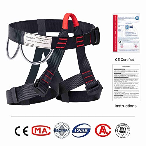 Climbing belts, Rock Climbing belt, Safety Belts for Rappelling Fire Rescuing Tree Climbing, Half Body belt for Women Man and Novice