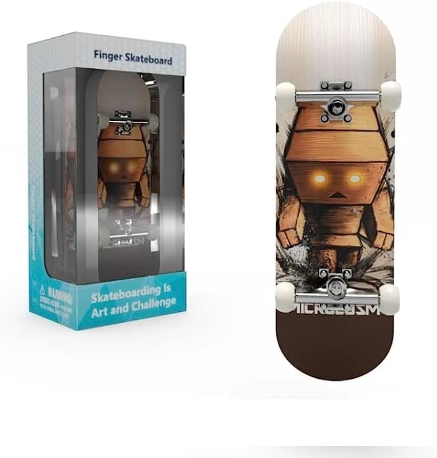 Lently Wood Fingerboards, Mini Fingerboards, 99mmL*29mmW (Big Mouth Cute Dragon) (Angry Puppet) - color: Angry Puppet