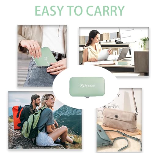 Manicure Set,Nail Clipper Set Personal Care Manicure Pedicure Set Portable Travel Grooming Kit for Women Men Family Friends Wife (Green) (Green) - color: Green