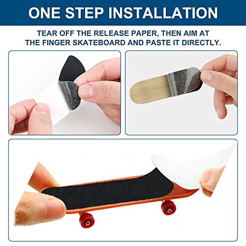 20Pcs Fingerboard Grip Tape, Precut Foam Grip Tape,Foam Tape for Fingerboards, Precut & One Step Instal(20)