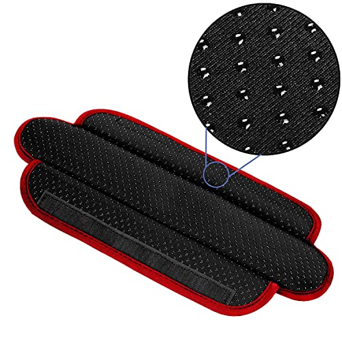 ZINZ Ultra Thick & Breathable Universal Shoulder Pad Cushion for Bag - Long & Comfort - color: Black-wine Edge