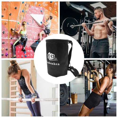 Chalk Bag for Rock Climbing High Capacity Leakproof Rock Climbing Gear | Bag High Capacity Leakproof Chalk Bag Bucket Gear Equipment Bouldering Weight-Lifting for Bouldering Rock Climbin
