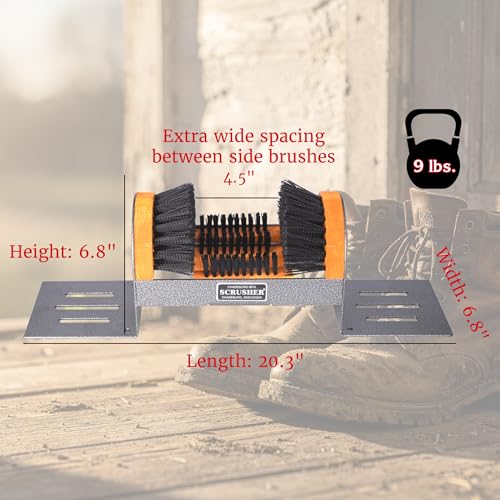 Big Boot Scrusher Extra Wide Outdoor Boot Brush Scraper American Made