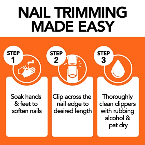 KOHM Nail Clippers for Thick Nails - Heavy Duty, Wide Mouth Professional Fingernail and Toenail Clippers for Men, Women & Seniors, Silver - color: Curved-silver