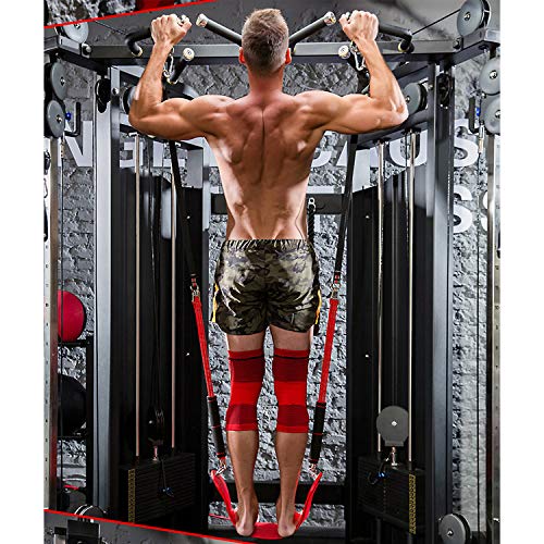 SYNTECSO Pull Up Assistance Bands, Heavy-Duty Pull Up Resistance Bands - color: 440 Lbs Resistance PU Pedal