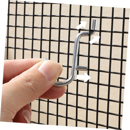 10pcs Heavy-Duty Stainless Steel Pegboard Hooks Hanging Board Rack Organizers for Garage Kitchen Workshop Storage Sleek Modern Design for Versatile Tool Display and Space Saving