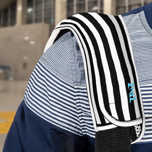 ZINZ Ultra Thick & Breathable Universal Shoulder Pad Cushion for Bag - Long & Comfort - color: Black&white