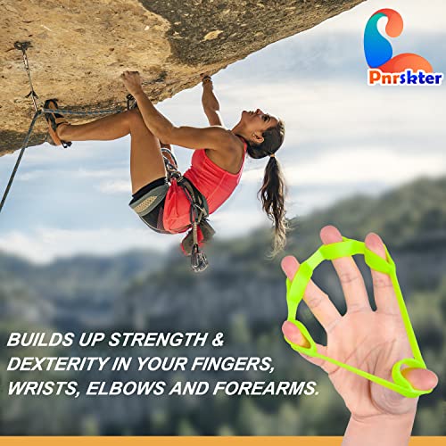 Hand Grip Strengthener, Finger Exerciser, Grip Strength Trainer (6 PCS),New Material,Forearm Grip Workout, Finger Stretcher, Relieve Wrist Pain, Carpal Tunnel - style: Finger Exerciser