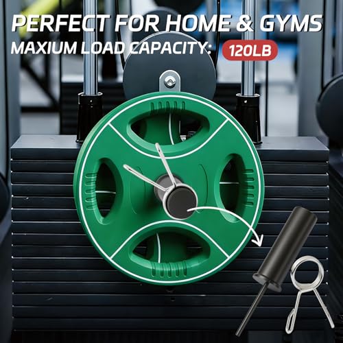 CAELUM Weight Stack Pin Extender with Spring Clip, for Cable Machine 1Pack | 120LB Capacity, Solid Steel, Gym Weight Stack Pin for LAT Pulldown, Functional Trainer Home Gym, Strength Trainers