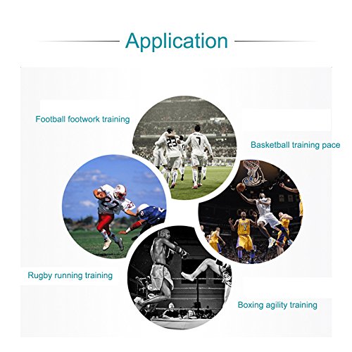 RiToEasysports Speed Training Agility Ladder PP and Nylon Speed Ladder 7 10 13 Rung Foldable Setup Footwork Coordination Training for Soccer Football Basketball Athletes - size: 7 meters 13 yuan