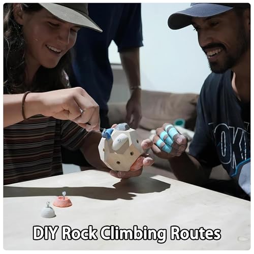 Handcrafted Boulder Block - Build Strength and Precision, 3D Climbing Ball for Strength Training, Simulated Rock Wall Holds, Portable Rock Climbing Gear, Gifts for Rocks Climbers(2PCS) - size: 2PCS