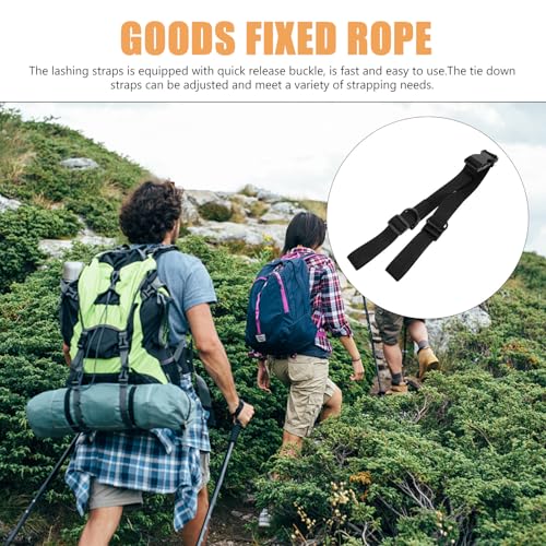 2pcs Thickened Nylon Bundle Straps with Buckle Adjustable Securing Webbing Rope for Tent, Backpack, Yoga Mat, Heavy Duty Fixed Tie Down Utility Straps