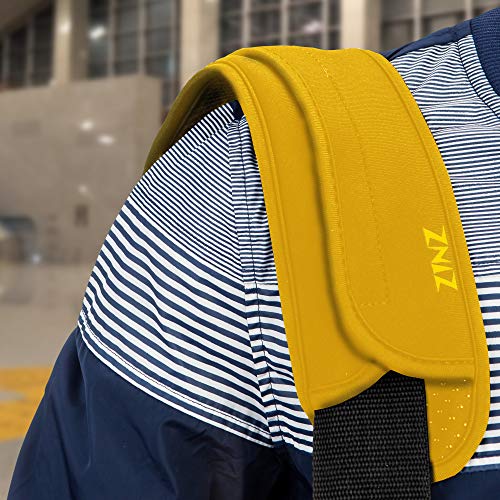 ZINZ Ultra Thick & Breathable Universal Shoulder Pad Cushion for Bag - Long & Comfort - color: Yellow