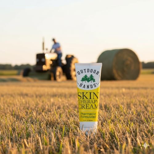Outdoor Hands Skin Therapy Cream – 3.4 oz Crack & Dry Skin Repair – Pharmacist-Formulated Healing Cream for Cracked, Chapped or Split Hands, Heels & Elbows - 2 pack