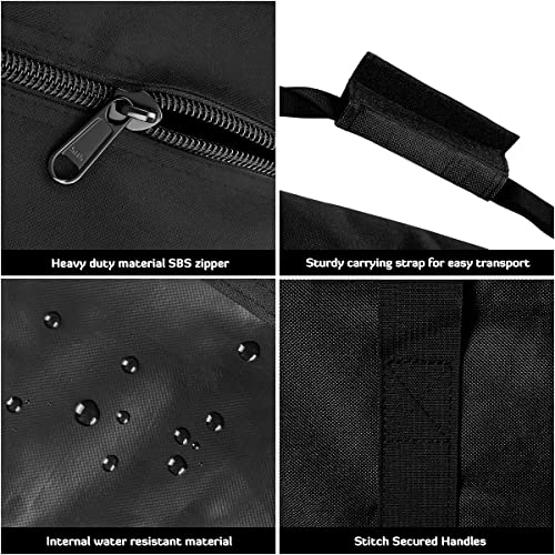 INFANZIA 24in Large Travel Duffel Bag, 600D Water Resistant Foldable, 56L | Sport Luggage Bag with Upgrade Zipper, Foldable Equipment Storage Bag, for Moving Camping Tent Tripod Fishing - size: 24x12x12 inch