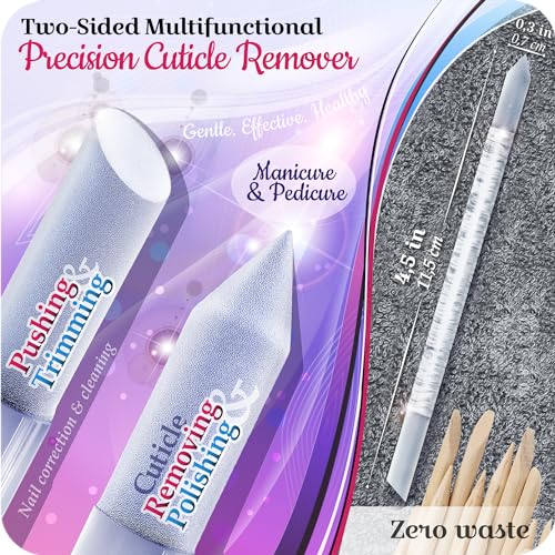 GLADZY Genuine Czech Glass Nail File Set - Callus Remover Foot Rasp, Cuticle Pusher Manicure Stick, Double Sided Etched Different Grit Surface, Professional Nail Care Tool, Made in EU - color: All-in-one Set - Lemon Green