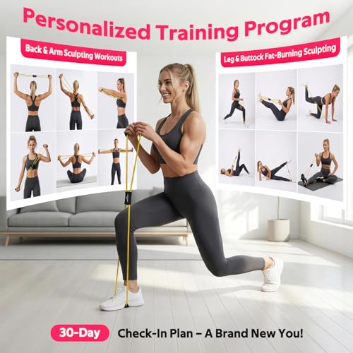 RENRANRING Figure 8 Fitness Resistance Bands with Handles - Exercise Tube Band Set of 3 for Arm and Shoulder Stretch, Rope 8 Word Elastic for Women and Men - color: Yellow, Blue, Red