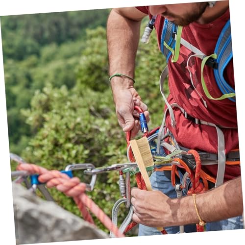 Toyvian Thick Boars Hair Bristles Mountaineering Cleaning Brush for Climbing Bouldering Nonabrasive Wire Brush for Indoor Rock Climbing