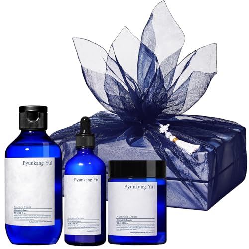 Pyunkang Yul PKY Barrier Line Skincare Gift Set, Holiday Essentials for Moisturizing & Nourishing, Toner, Serum & Face Cream, Ideal for Gifting (3-Item Set) - color: Barrier line(Gift-Wrapped)