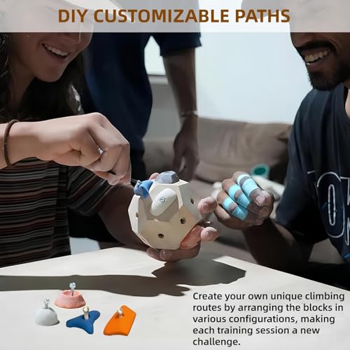 Handcrafted Climbing Blocks,Boulder Block for Climbers, Finger Strengthener & Grip Trainer for Rock Climbers, Bouldering Training Tool - Ideal Gift for Beginners & Professionals