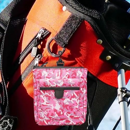 Drfeify Chalk Bag for Rock Climbing, Large Capacity Gym Chalk Bag with Adjustable Waist Belt & Zippered Pocket for Bouldering Weightlifting