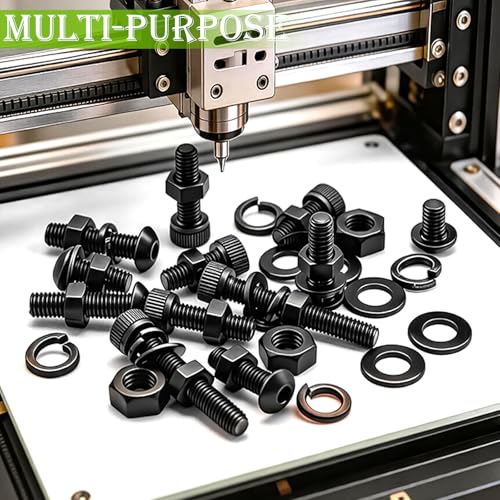 mxuteuk M2 Screws Assortment,M2 x 4/6/8/10/12/16/20mm Hex Socket Head Cap Screws Bolts Nuts Kit, 520PCS 12.9 Grade Alloy Steel Assorted Screws Small Metric Screws Suitable for 3D Printer DIY - size: 520PCS M2, style: Hex Socket Head