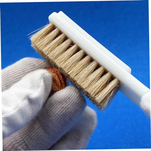 Amosfun 4Pcs Climbing Rocks Cleaning Brush with Sturdy Handle Boar Hair Bristles for Bouldering and Rock Climbing Chalk Cleaning Tool for Outdoor Sports