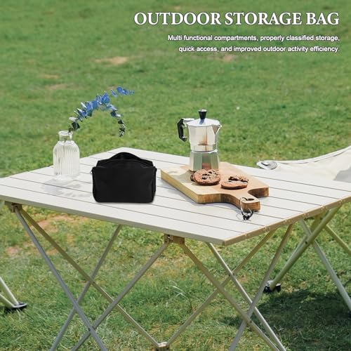 Compact Zipper Tool Bag - Small Climbing Crampon Carry Bag with Zipper - Portable Outdoor Camping Equipment Storage Organizer
