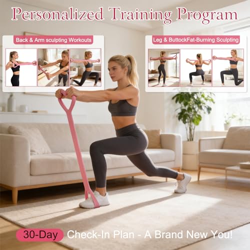 3PCS Figure 8 Resistance Bands with Handles | Arm Resistance Bands, For Arm Back Shoulder Training, Elastic Ropes, For Yoga Pilates