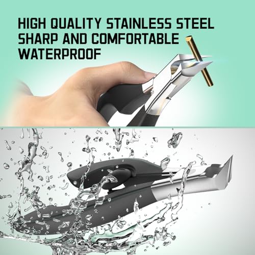 Upgrade Nail Nippers Professional Podiatrist Ingrown Toenail Clippers for Seniors Men,Slanted Eagle Beak Nail Clippers for Thick Toe Nails Cutter, Cuticle Remover Trimmer,Ingrown Toenail Scissors - style: 1PCS（120°Ingrown）