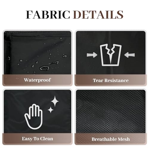 Beach Backpack with Wet Pocket Drawstring Mesh Beach Bag Waterproof Swimming Pool Backpack for Men and Women - color: Black