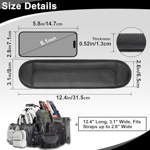 FIEIL 2 Pack Non-Slip Shoulder Strap Pad, Waterproof Air Cushion Shoulder Relief Pad, for Shoulder Bags, Guitar Strap, Detachable Shoulder Strap Pad Pads Help Relieve Shoulder Pain(Neoprene) - size: 2 Pack Neoprene