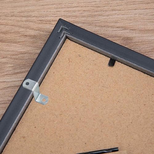 15PCS 1" Canvas Clips for Picture Framing, Offset Mounting Hardware with Screws for Art and Mirror Installation - size: 1 Inch