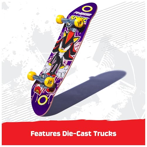 TECH DECK, Finesse X Sonic The Hedgehog Handboard; Authentic Mini Skateboards, Kids Toys for Boys & Girls, Ages 6 and up (Hands Use Only) - style: Finesse x Sonic The Hedgehog