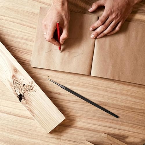 8 Inch Square Medium Cut File, Double Cut Teeth, Made of High Carbon Steel, Half Round Hand File Without Handle, Suitable for Shaping Metal, Wood, etc - color: Square, size: 8 Inch