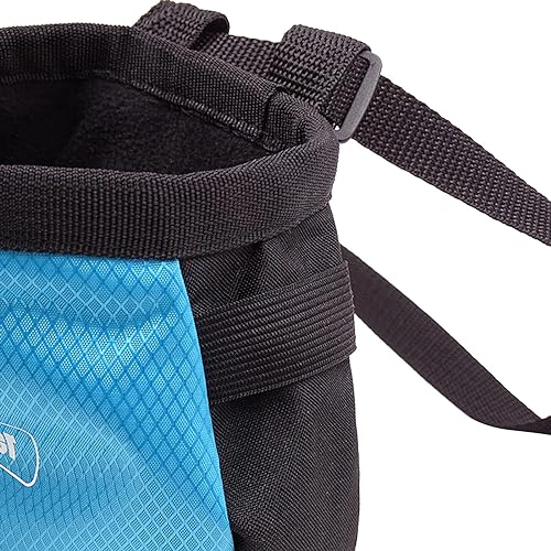 Rock Climbing Chalk Bag Drawstring Magnesia Pouch Bouldering Chalk Bucket Storage Bag for Weight Liftings, Gym, Climbing Magnesia Powder Hiking and Camping Accessories Portable Bouldering Bucket