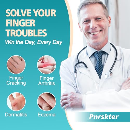 Pnrskter Silicone Finger Protectors - 8 Pcs Finger Cots Sleeves, Medium | Silicone Material, Nude Medium, Soft Finger Sleeves, For Arthritis, Eczema, Cracked Fingers & Daily Protection